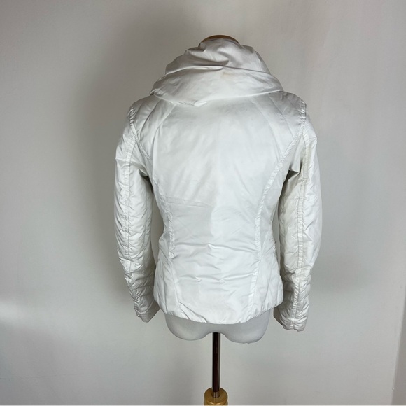 Add Down Revolve Puffer Coat White Jacket Size 2 - Picture 8 of 13